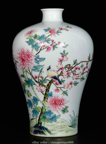 Vaso bottiglia uccellino fiore