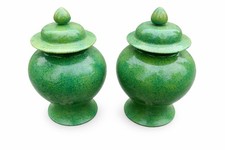 ANTICA COPPIA VASI POTICHE IN