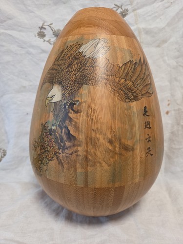 Vintage chinese bamboo - chinese, vase